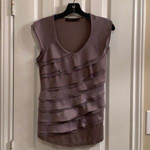The Limited Sleeveless Ruffled Blouse